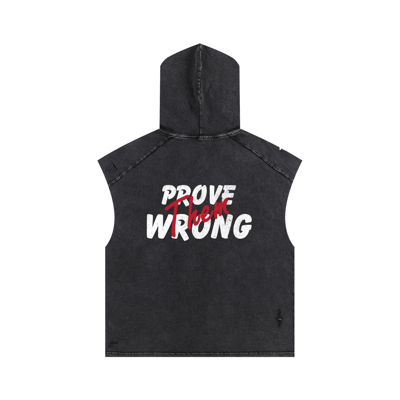 Iron Will | Snow Washed Boxy Hooded Tank Top | ILYRIANEDGE