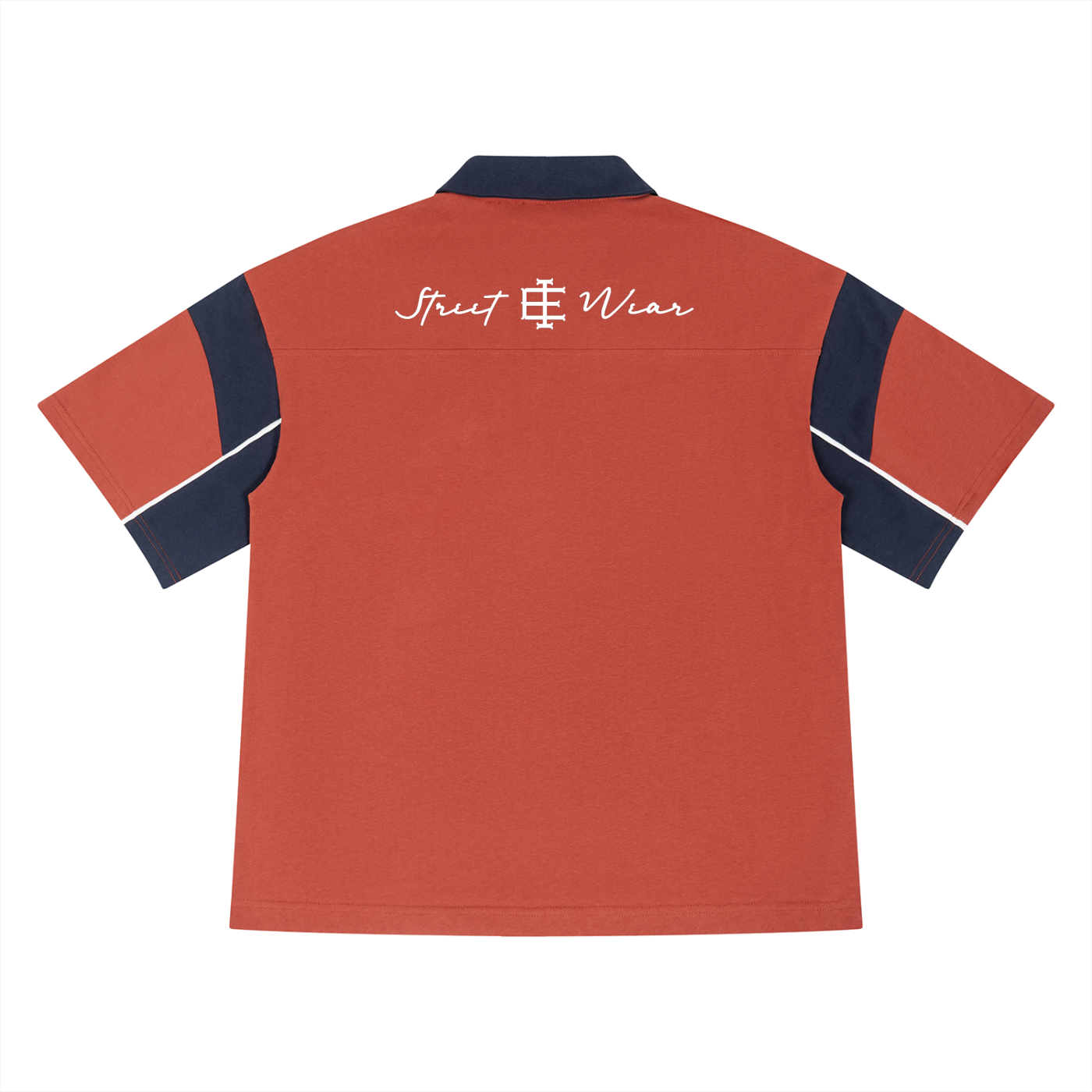 Sandstone | Boxy Color Block Cotton Polo | ILYRIANEDGE