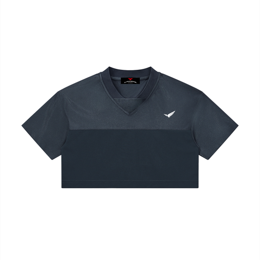 Gorgeous | Cropped V-Neck Jersey | ILYRIANEDGE