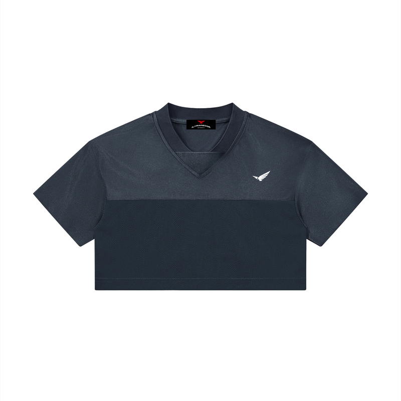 Gorgeous | Cropped V-Neck Jersey | ILYRIANEDGE