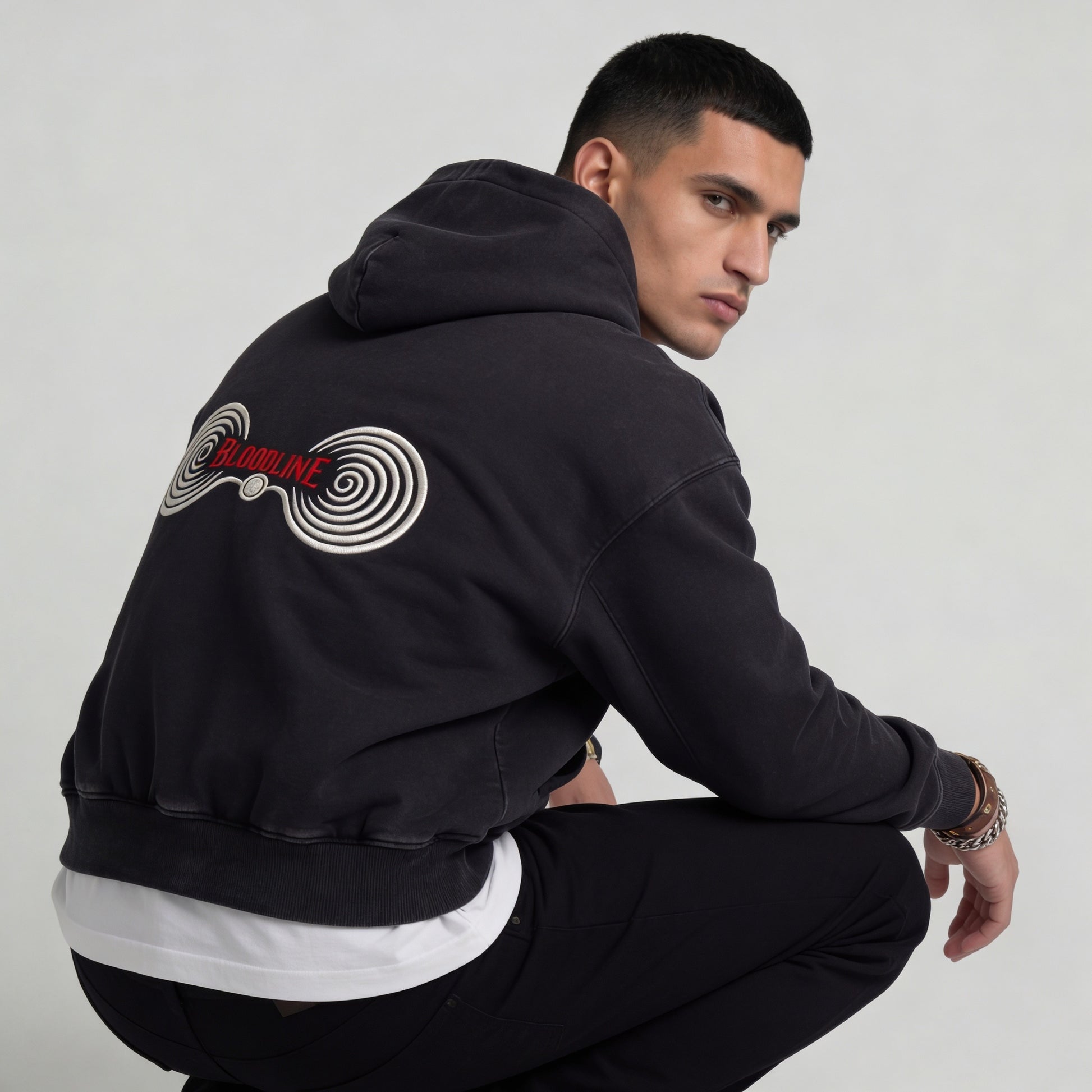 ILY Bloodline - 420GSM Unisex Snap Collar Hoodie