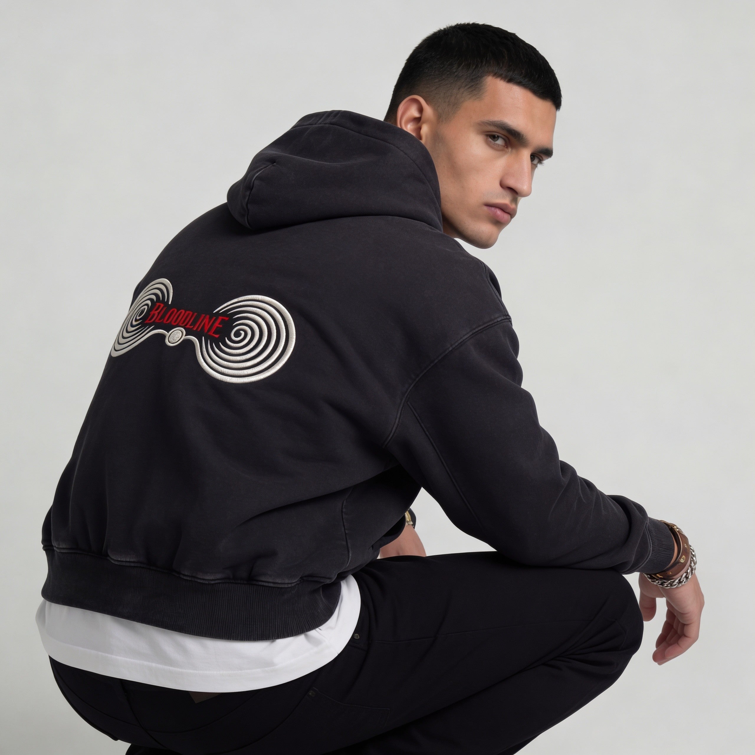 ILY Bloodline - 420GSM Unisex Snap Collar Hoodie