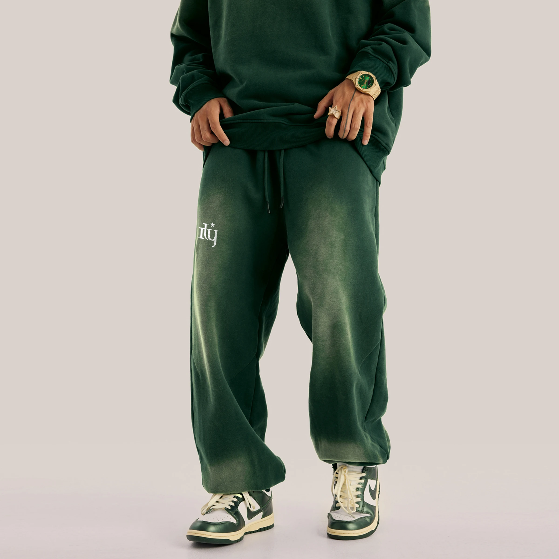 Ily Joggers - 400GSM Unisex Super Heavyweight Sun Faded Sweatpants