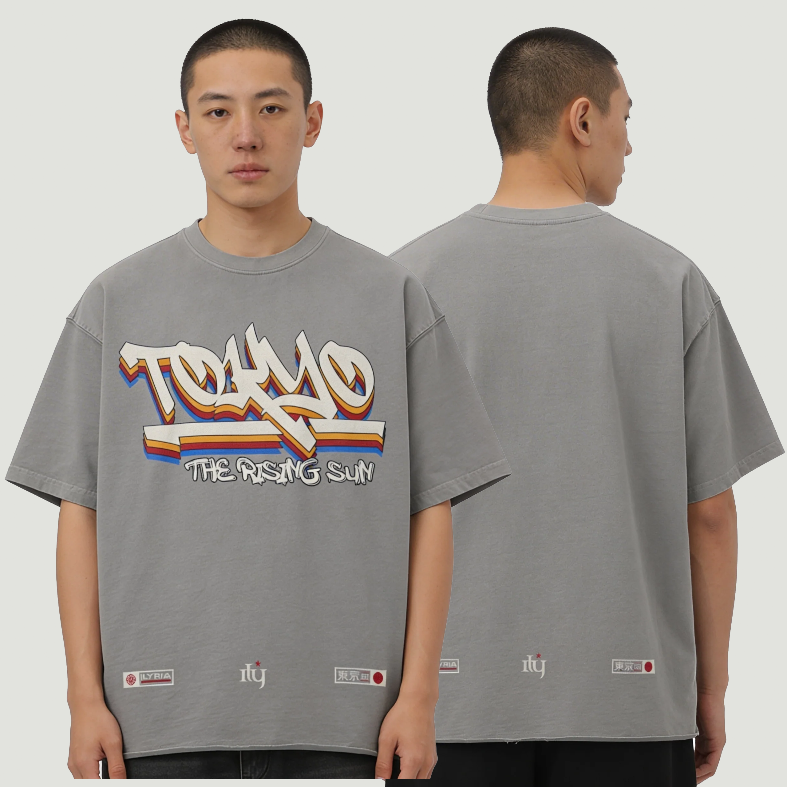 Tokyo The Rising Sun | Raw Hem Tee | ILYRIANEDGE