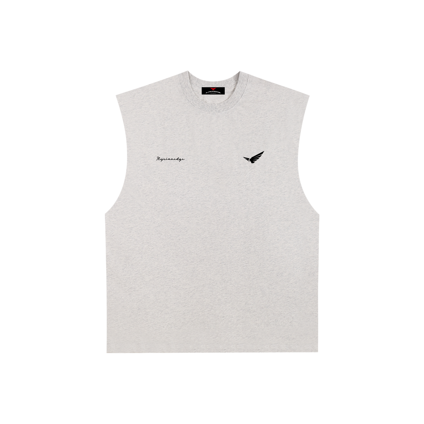 All eyes on me - Raw Edge Cotton Tank Top