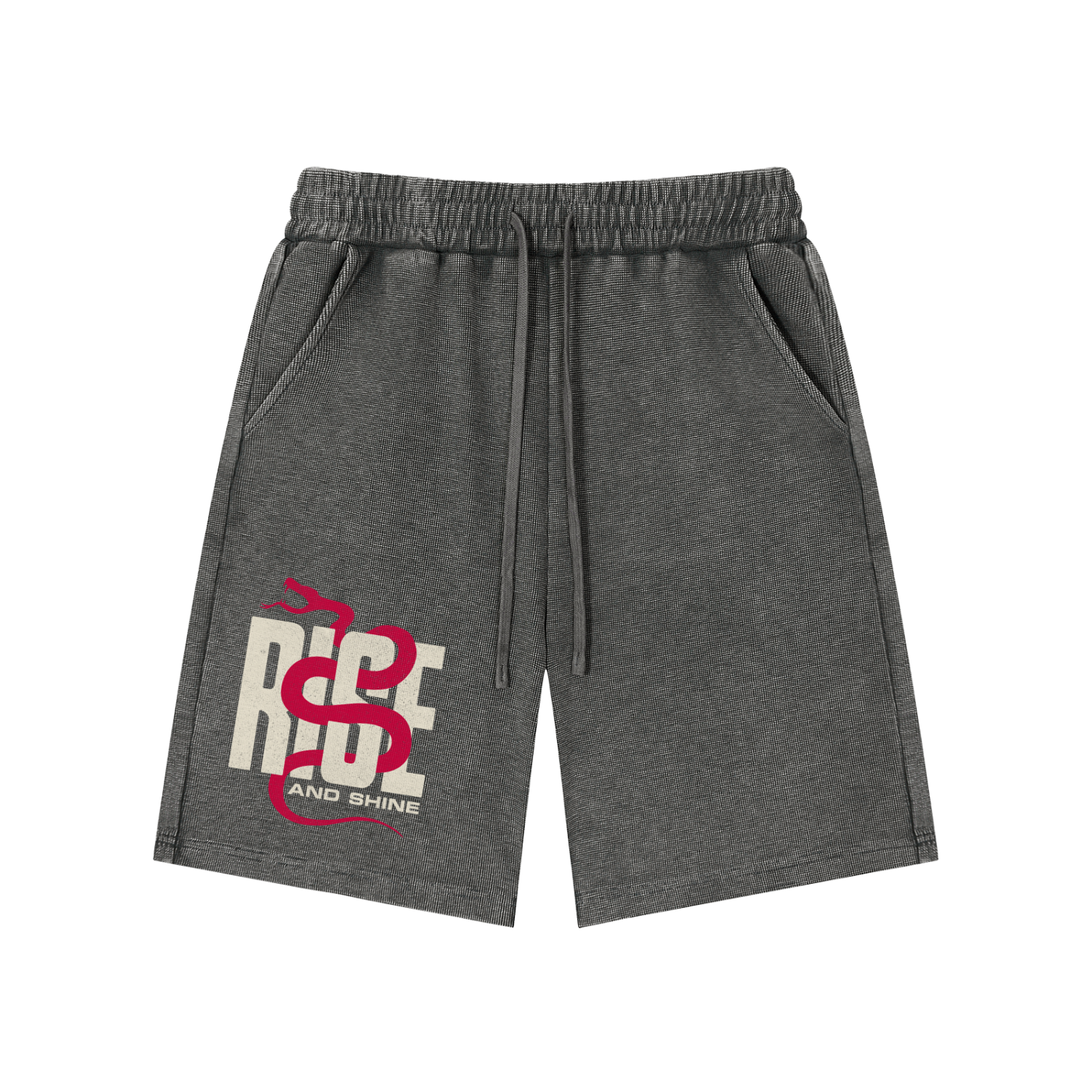 Rise | Mineral Wash Waffle Knit Shorts | ILYRIANEDGE