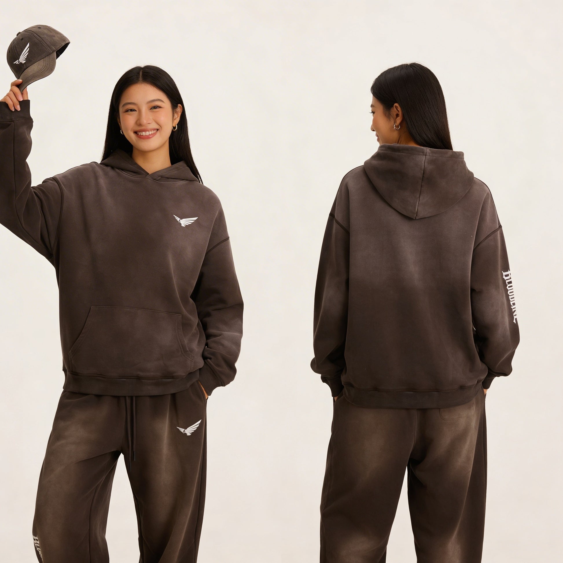 Bloodline 2.0 - 400GSM Unisex Super Heavyweight Sun Faded Hoodie