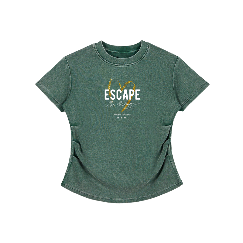 Escape | Vintage Washed Bodycon Tee | ILYRIANEDGE