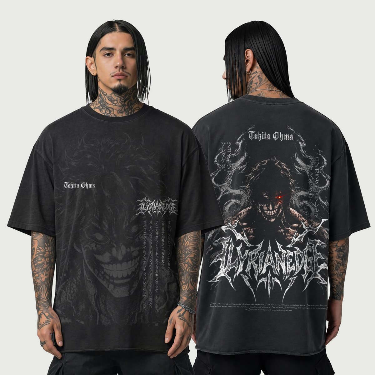 Cursed Blood  | 260GSM Faded Raw Hem T-Shirt | ILYRIANEDGE
