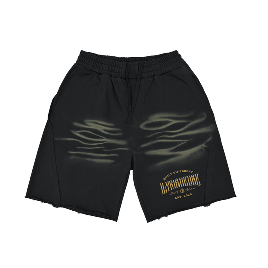 Ilyrianedge | Vintage Washed Tiger Stripes Shorts | ILYRIANEDGE