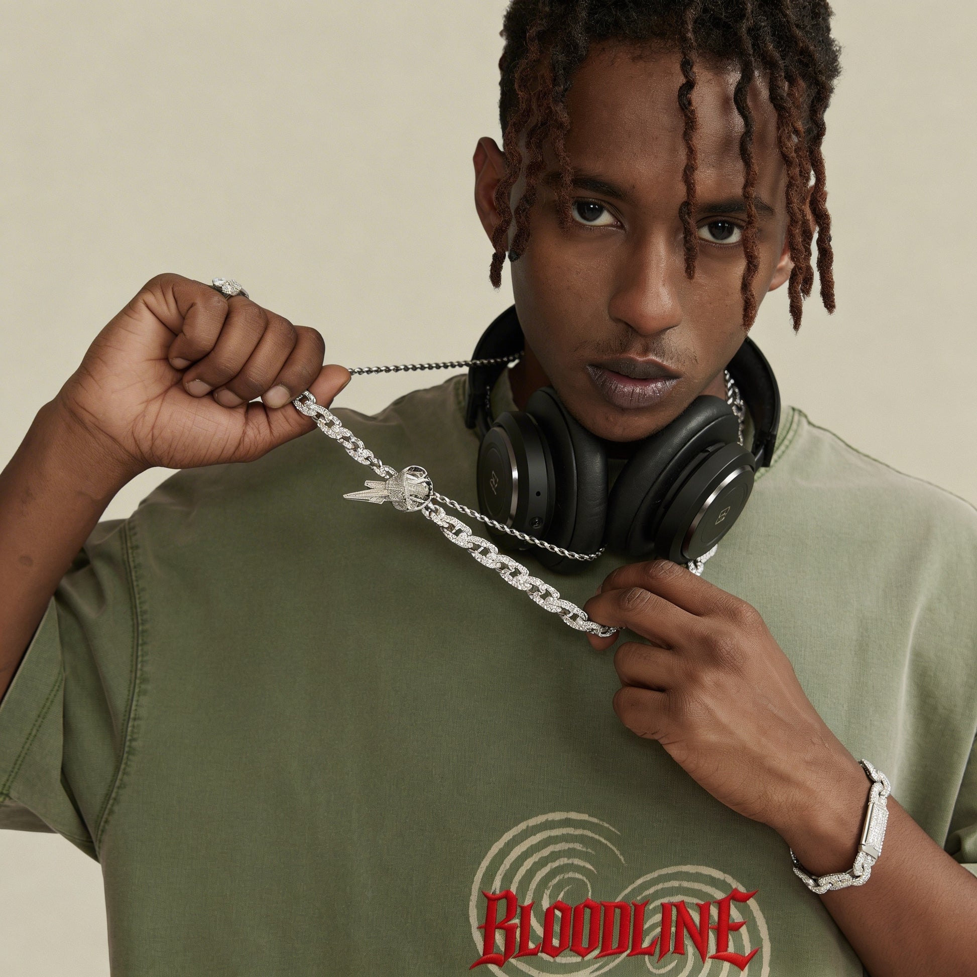 Bloodline T-Shirt - 285GSM Unisex Oversized Washed Crew Neck T-shirt