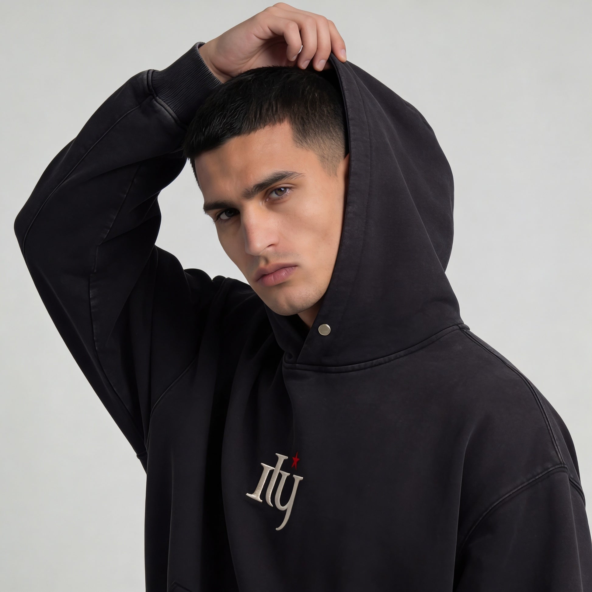 ILY Bloodline - 420GSM Unisex Snap Collar Hoodie