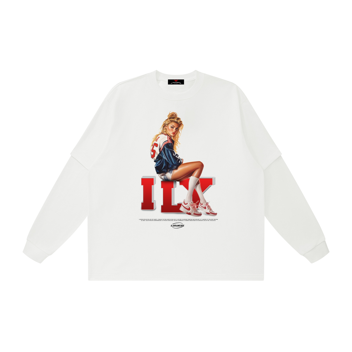 Court Queen | Oversized Layered T-Shirt | ILYRIANEDGE