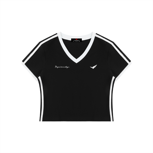 Everyday Beginnings | V-Neck Crop T-Shirt | ILYRIANEDGE