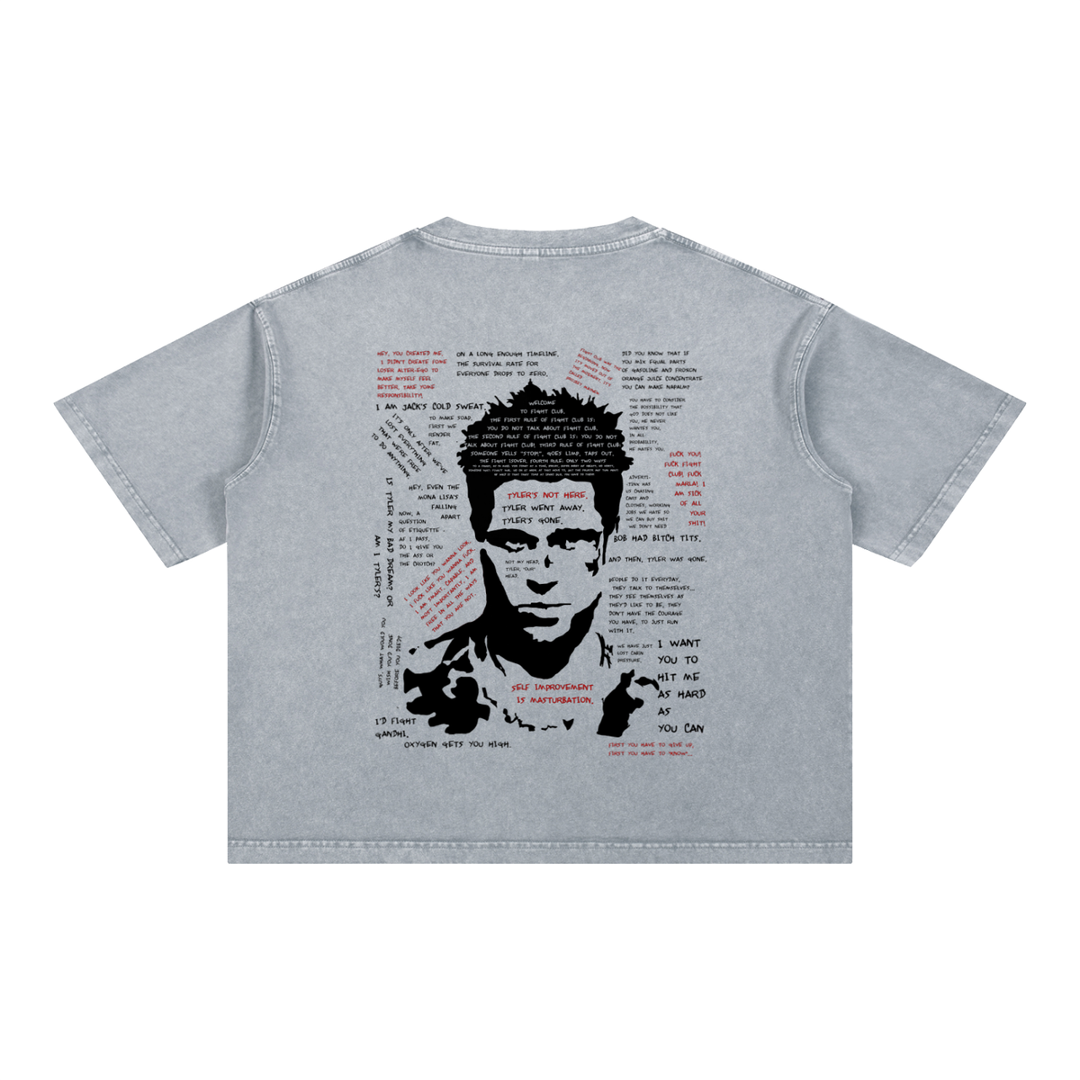 Fight Club  | Vintage Mineral Wash Boxy T-Shirt | ILYRIANEDGE