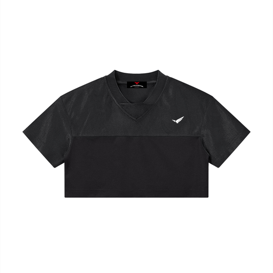 Gorgeous | Cropped V-Neck Jersey | ILYRIANEDGE