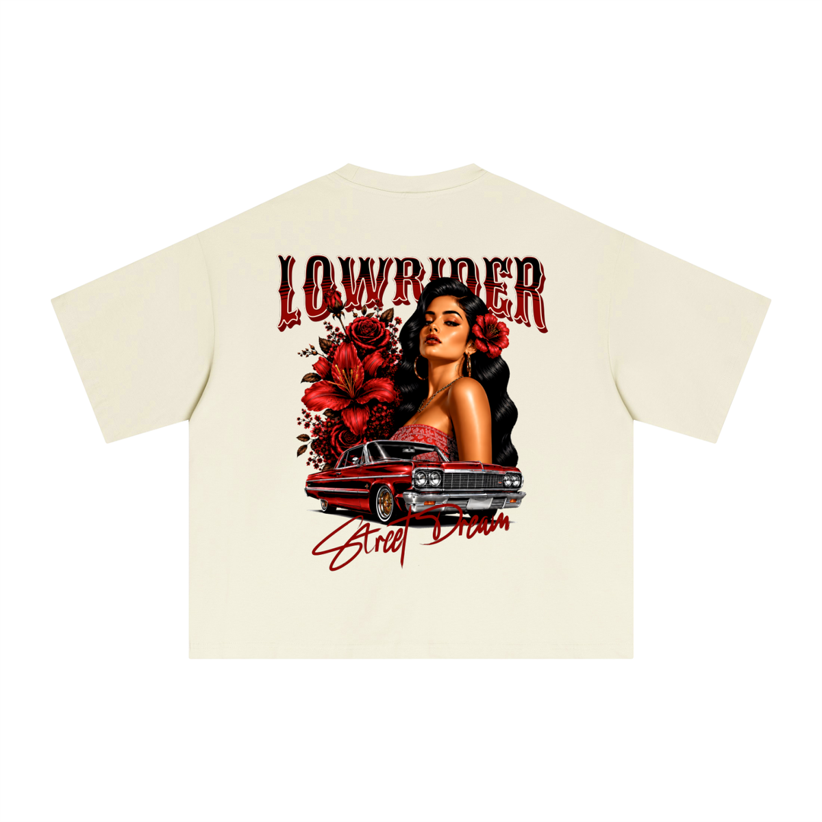 Lowrider Queen | 240GSM Sorona Boxy T-Shirt | ILYRIANEDGE