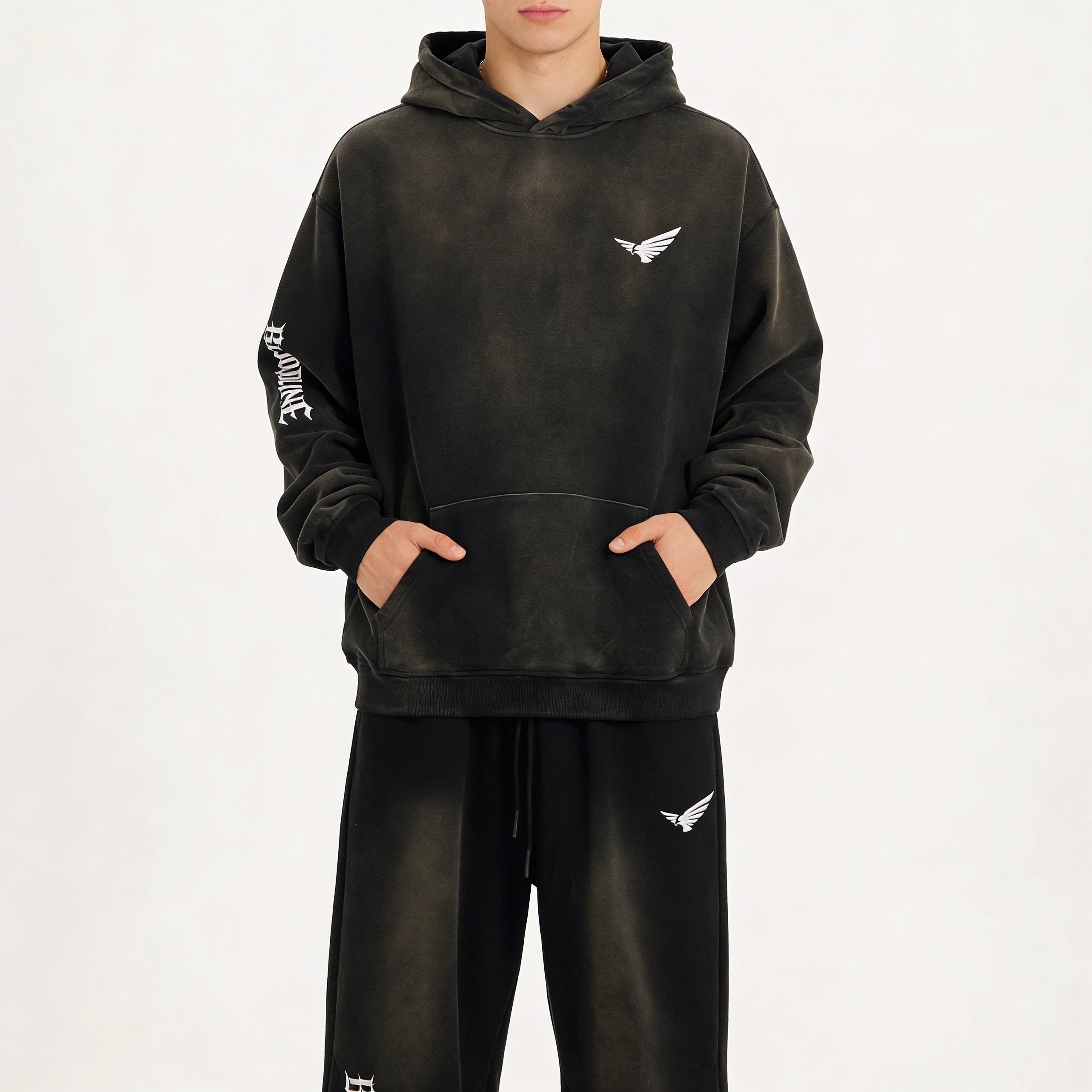 Bloodline 2.0 - 400GSM Unisex Super Heavyweight Sun Faded Hoodie