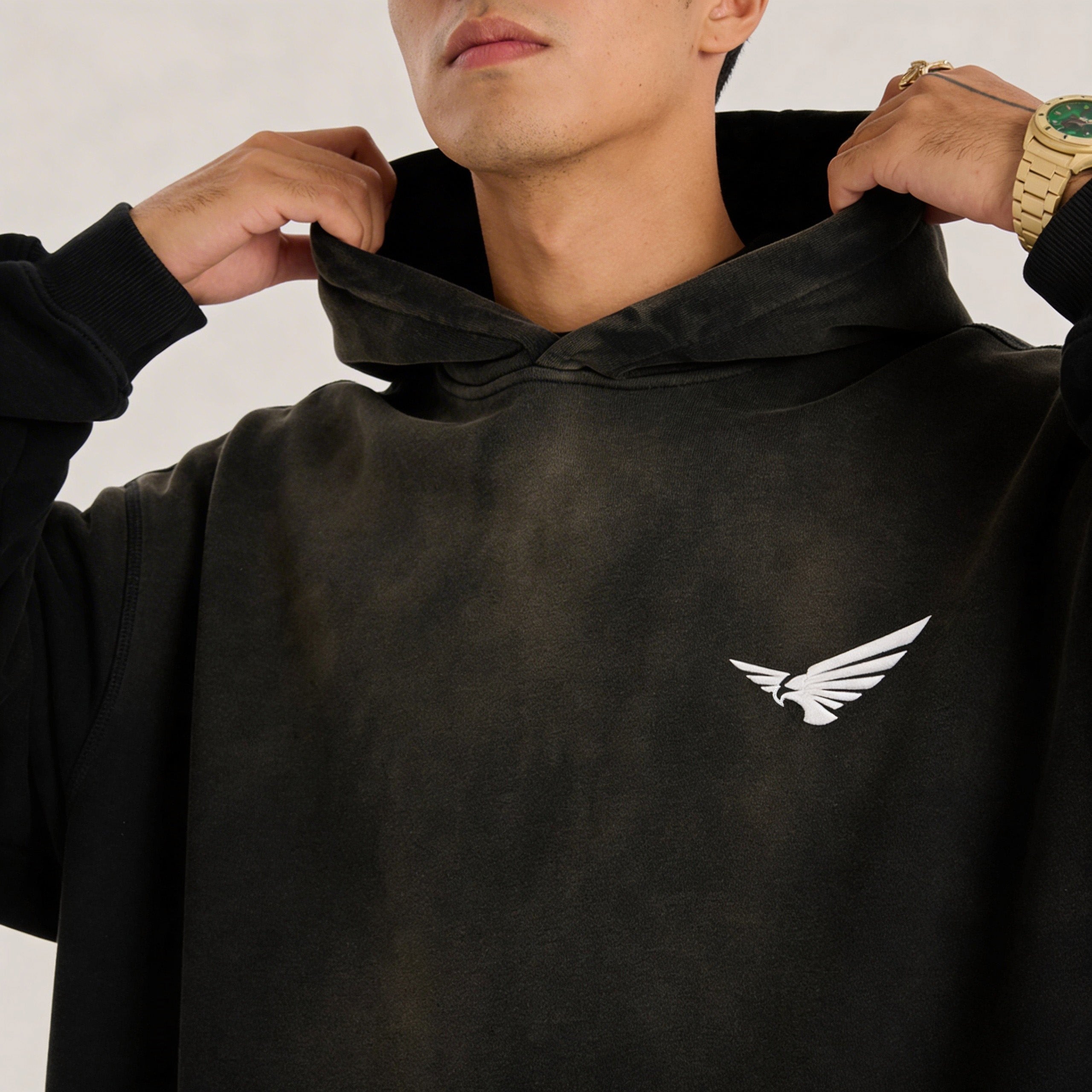 Bloodline 2.0 - 400GSM Unisex Super Heavyweight Sun Faded Hoodie