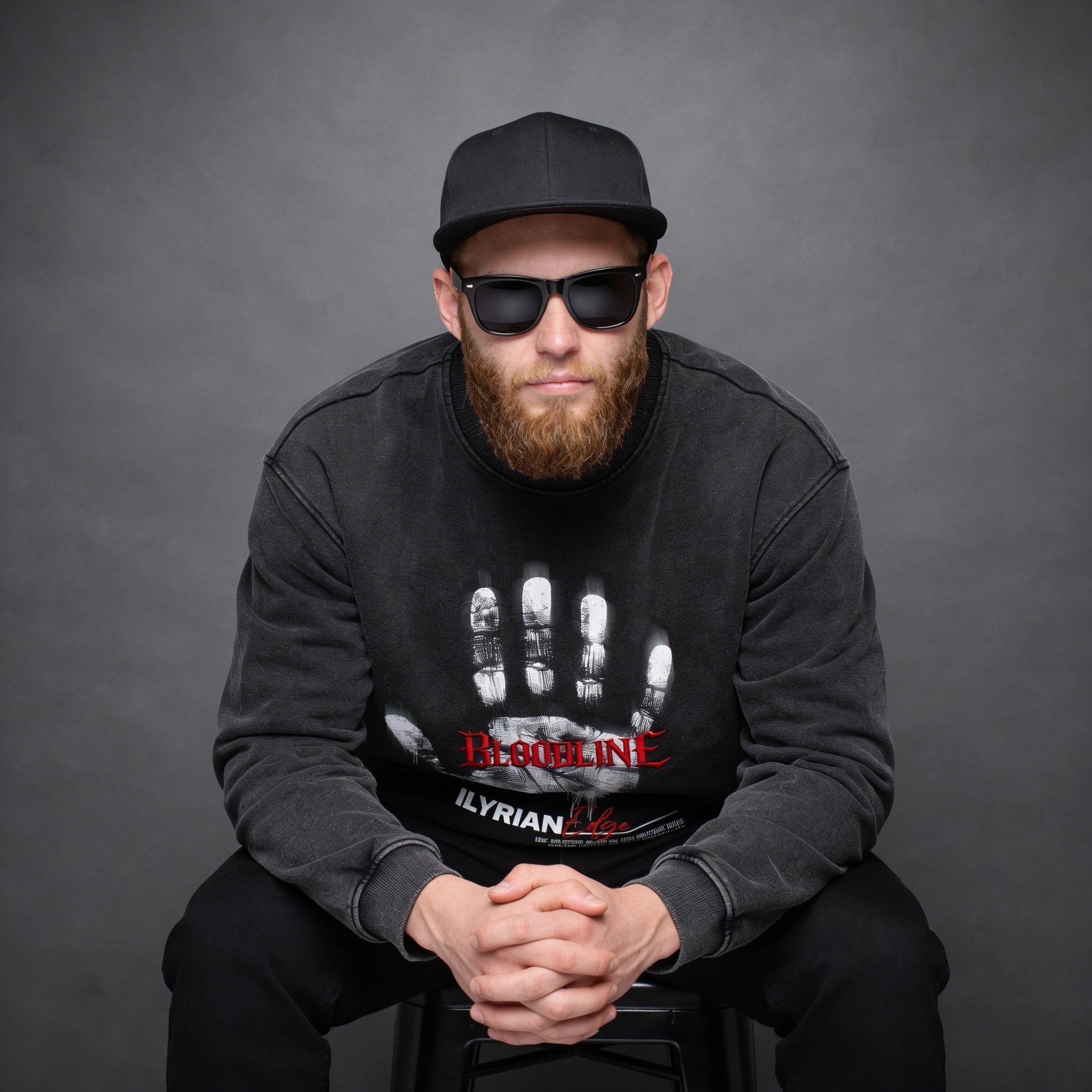 Bloodline Legacy - 440GSM Unisex Super Heavyweight Oversized Faded Sweatshirt