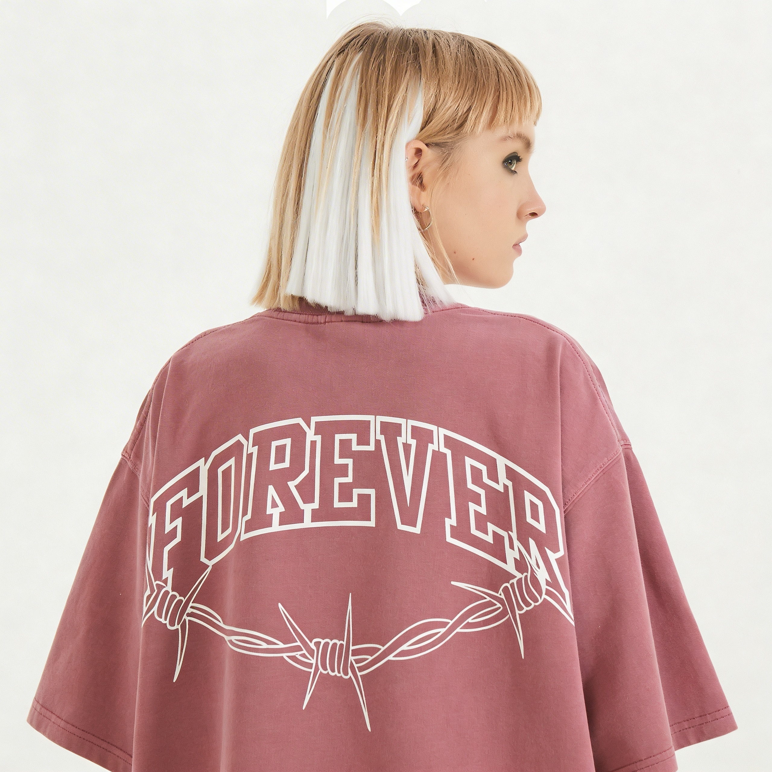Forever - 260GSM Unisex Faded Raw Hem T-shirt