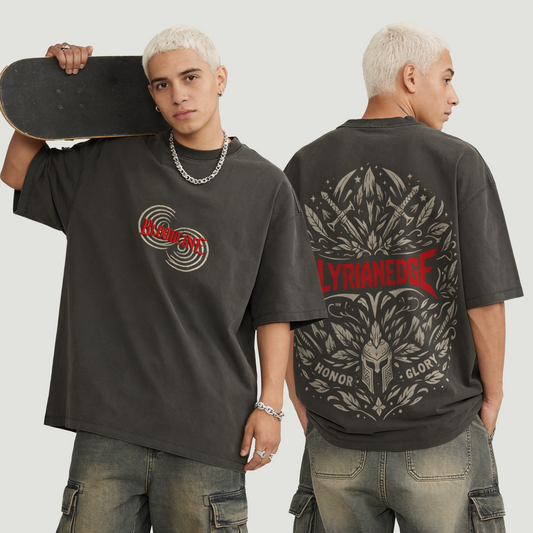 Bloodline T-Shirt | Oversized Washed Tee | ILYRIANEDGE