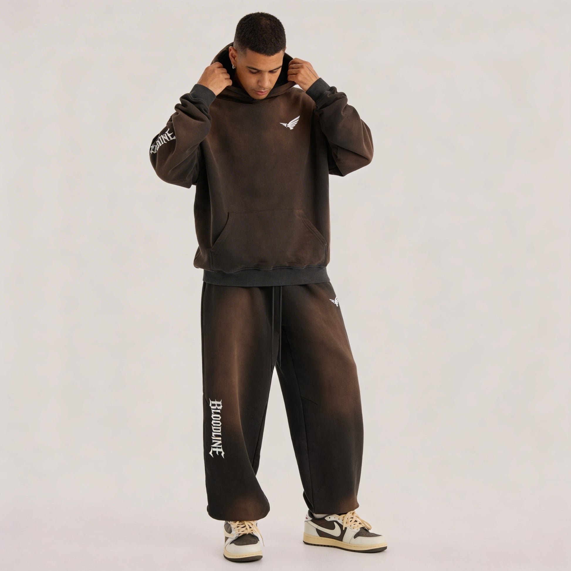 Bloodline 2.0 - 400GSM Unisex Super Heavyweight Sun Faded Hoodie