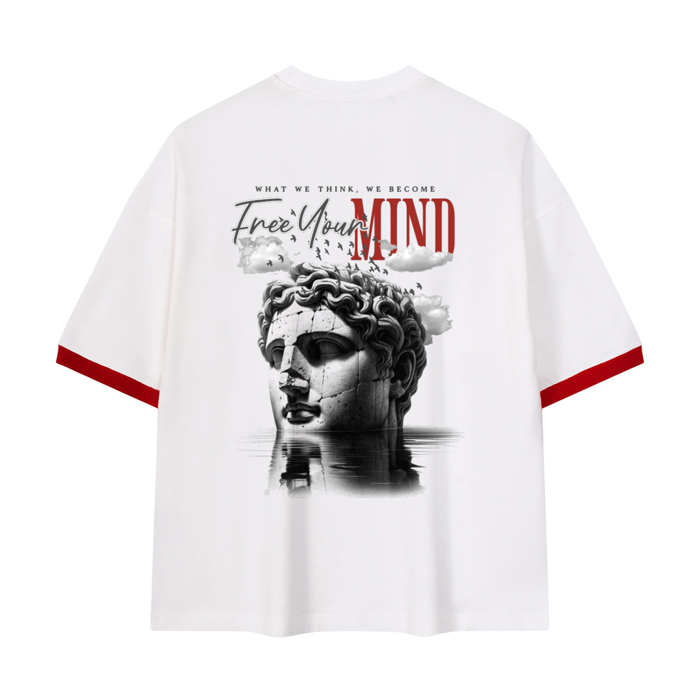 Free Your Mind | Oversized Color Block Drop Shoulder T-Shirt | ILYRIANEDGE
