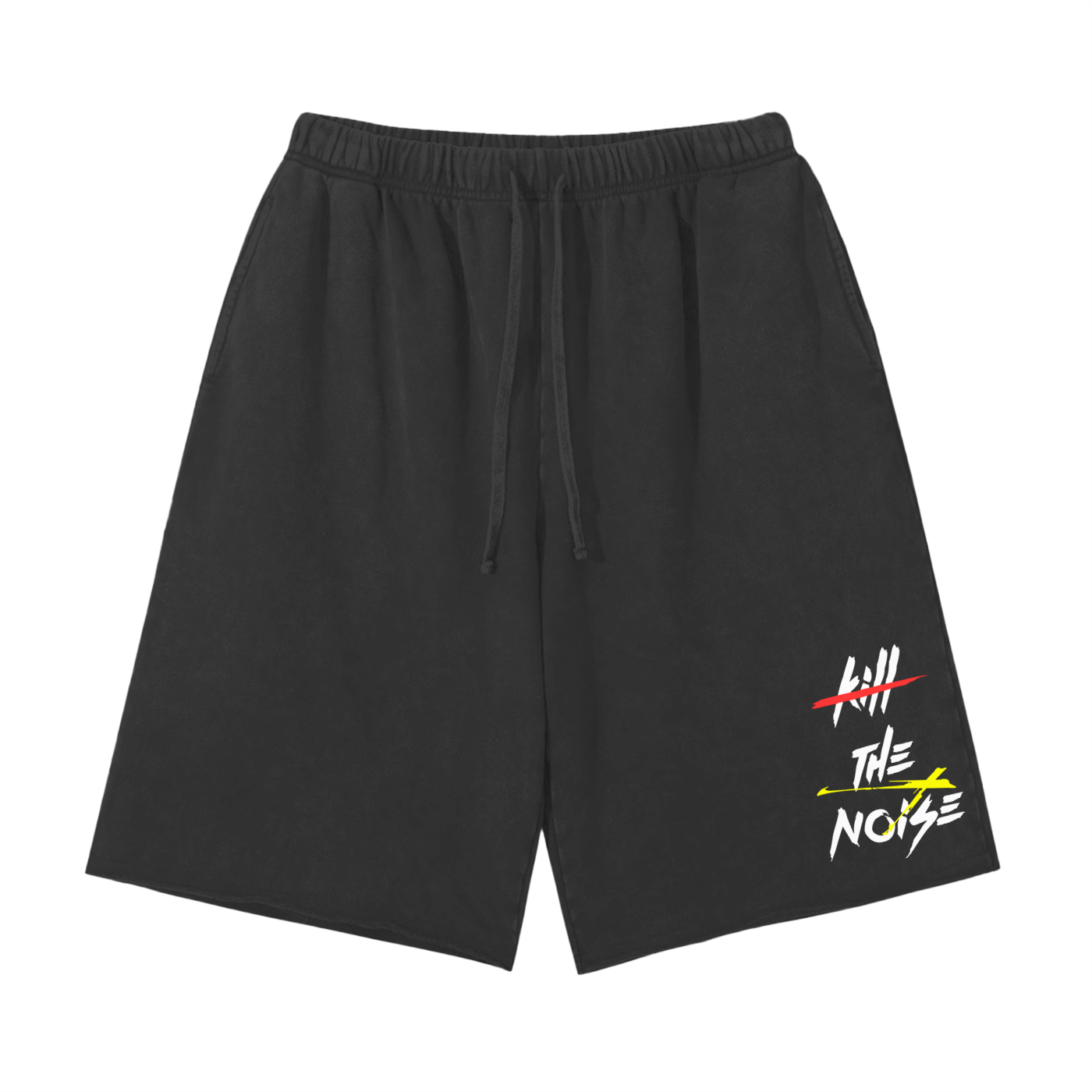 The Noise  | Snow Washed Raw Hem Shorts | ILYRIANEDGE