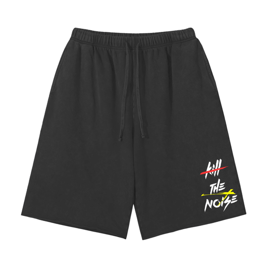 The Noise  | Snow Washed Raw Hem Shorts | ILYRIANEDGE
