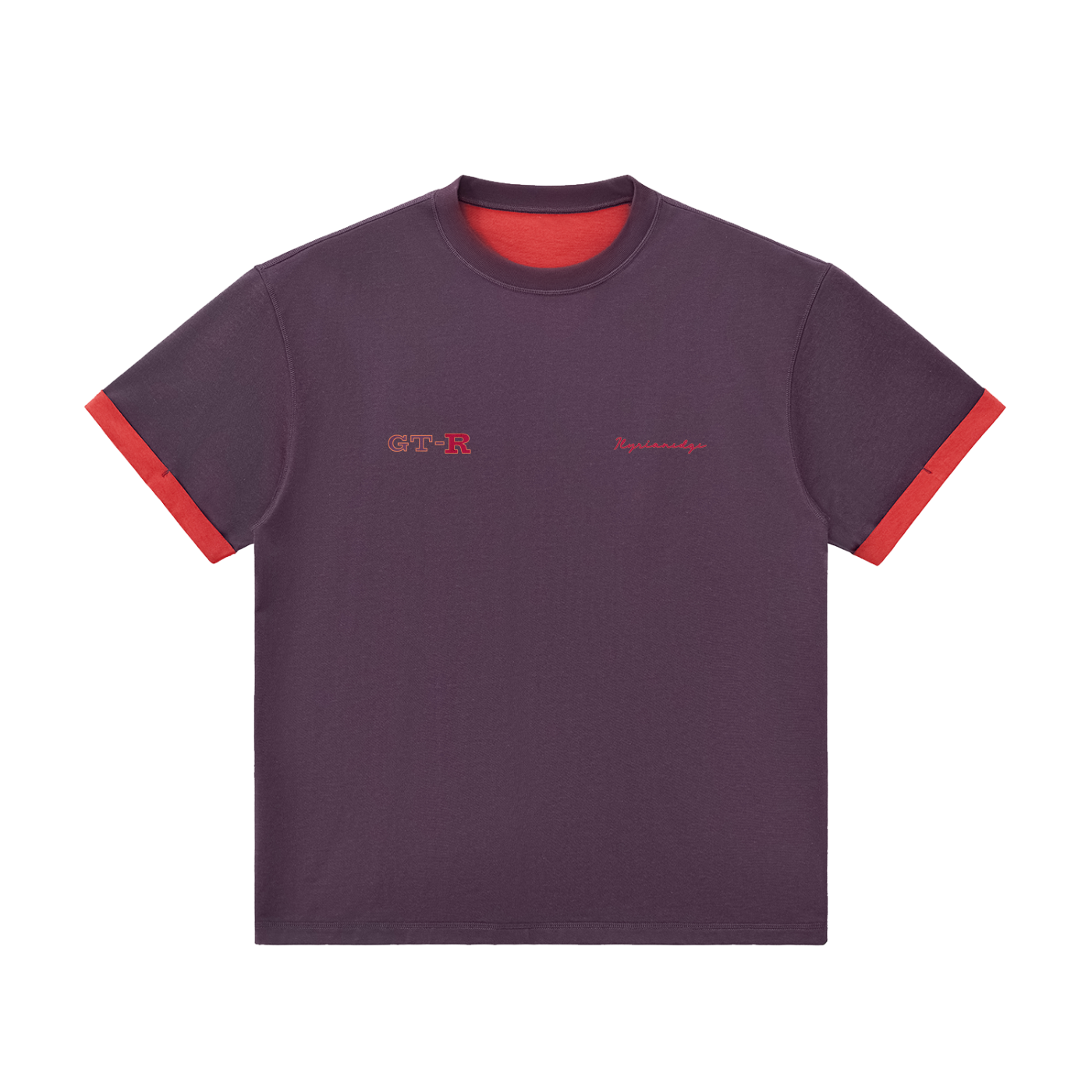 Syndicate - Contrast Cuff Cuffed T-Shirt