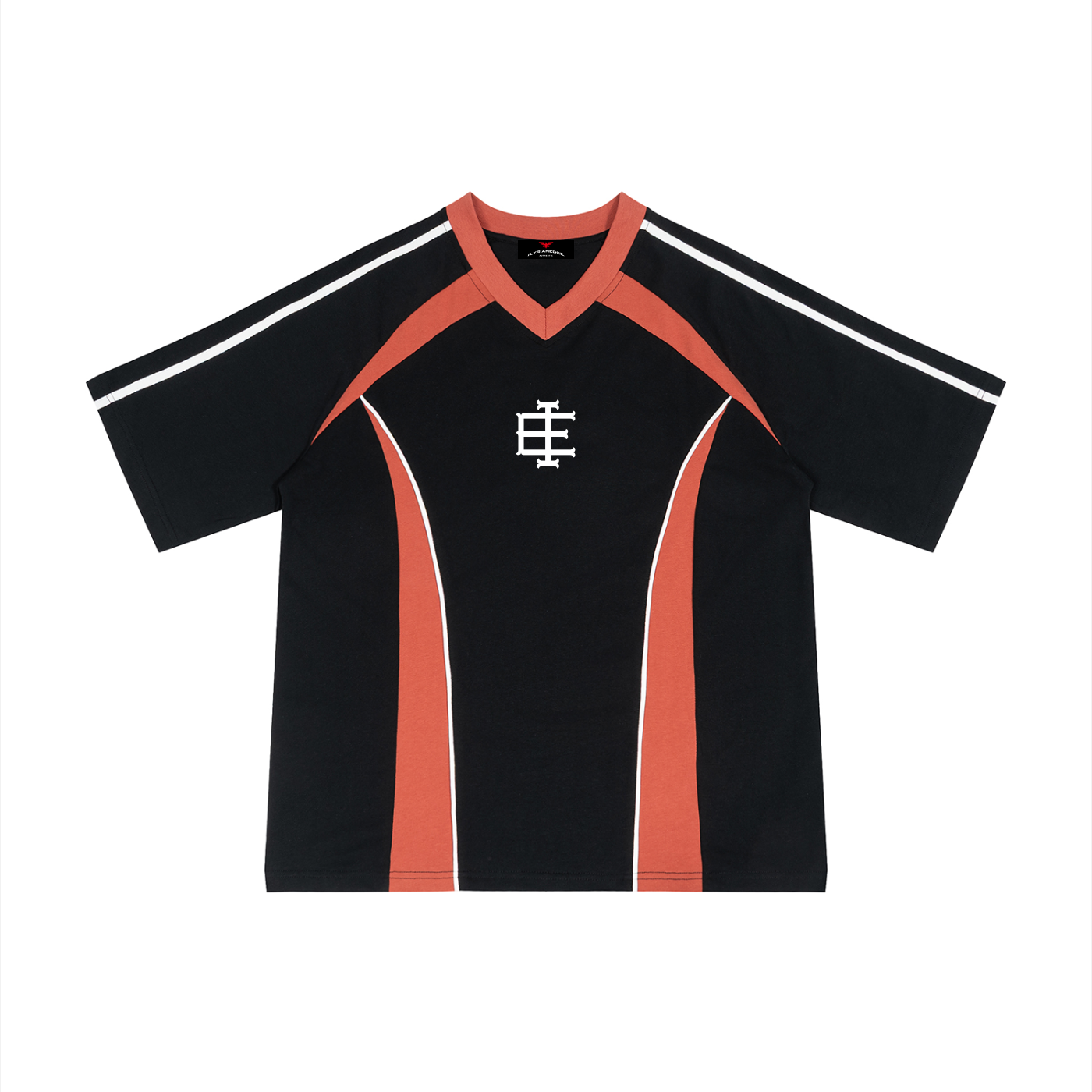 Legacy League V-Neck T-Shirt | Color Block Streetwear Tee | ILYRIANEDGE