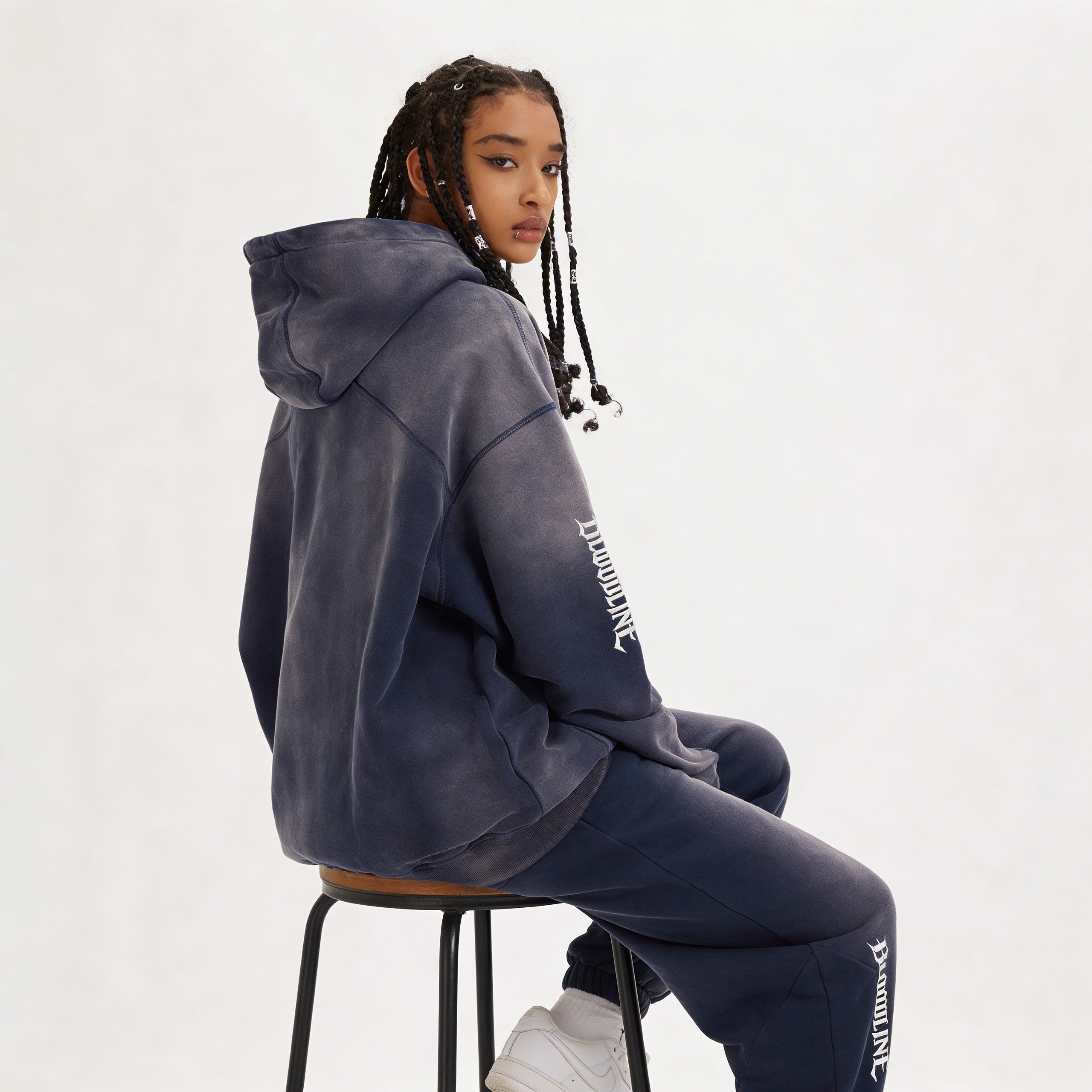 Bloodline 2.0 - 400GSM Unisex Super Heavyweight Sun Faded Hoodie