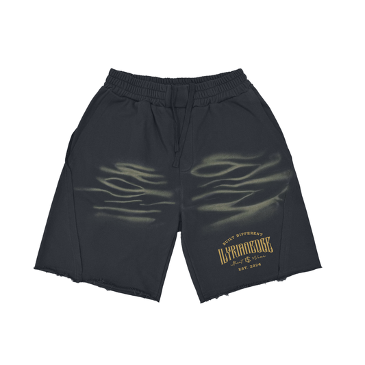 Ilyrianedge | Vintage Washed Tiger Stripes Shorts | ILYRIANEDGE
