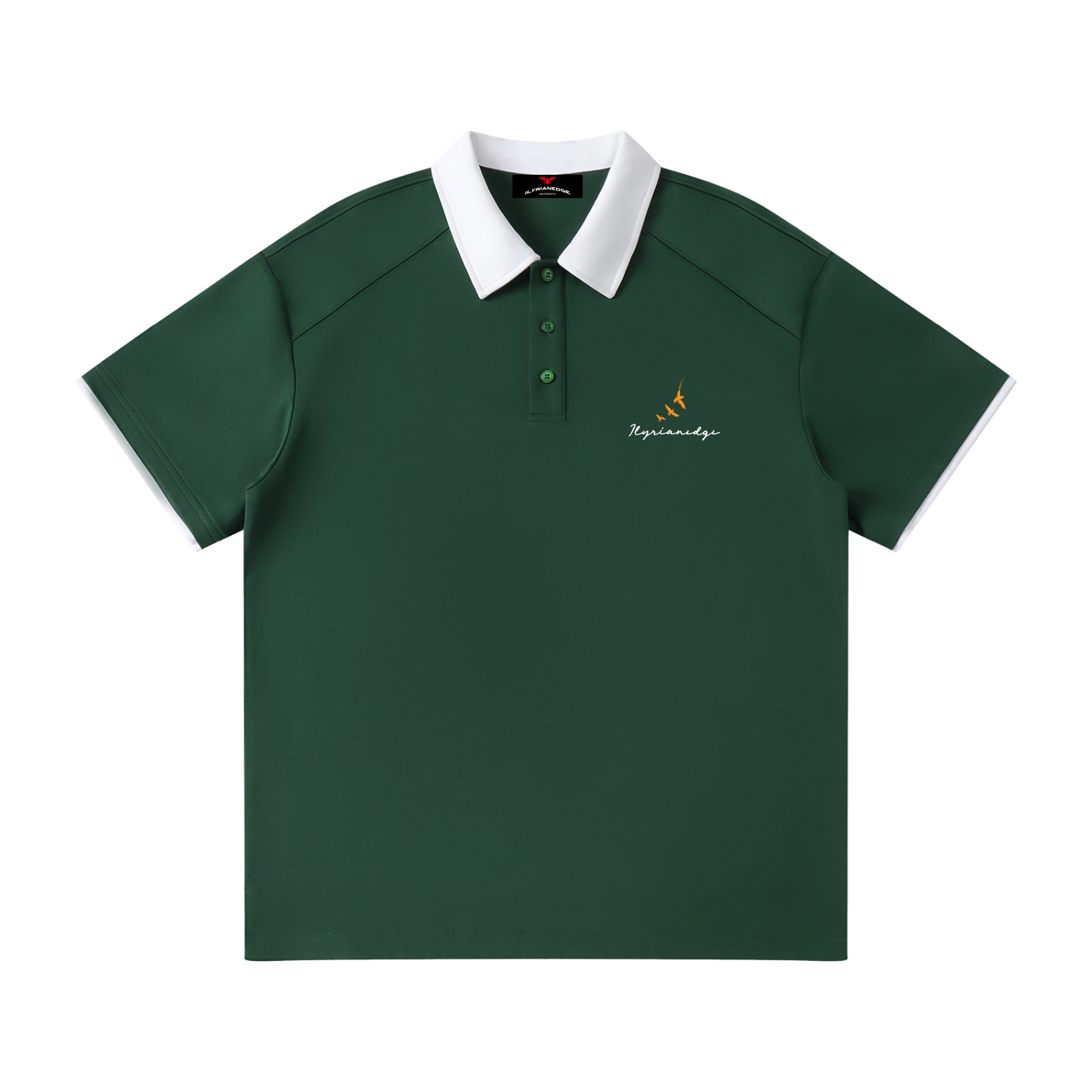 Ilyrianedge | Premium Contrast Collar Raglan Polo Shirt | ILYRIANEDGE