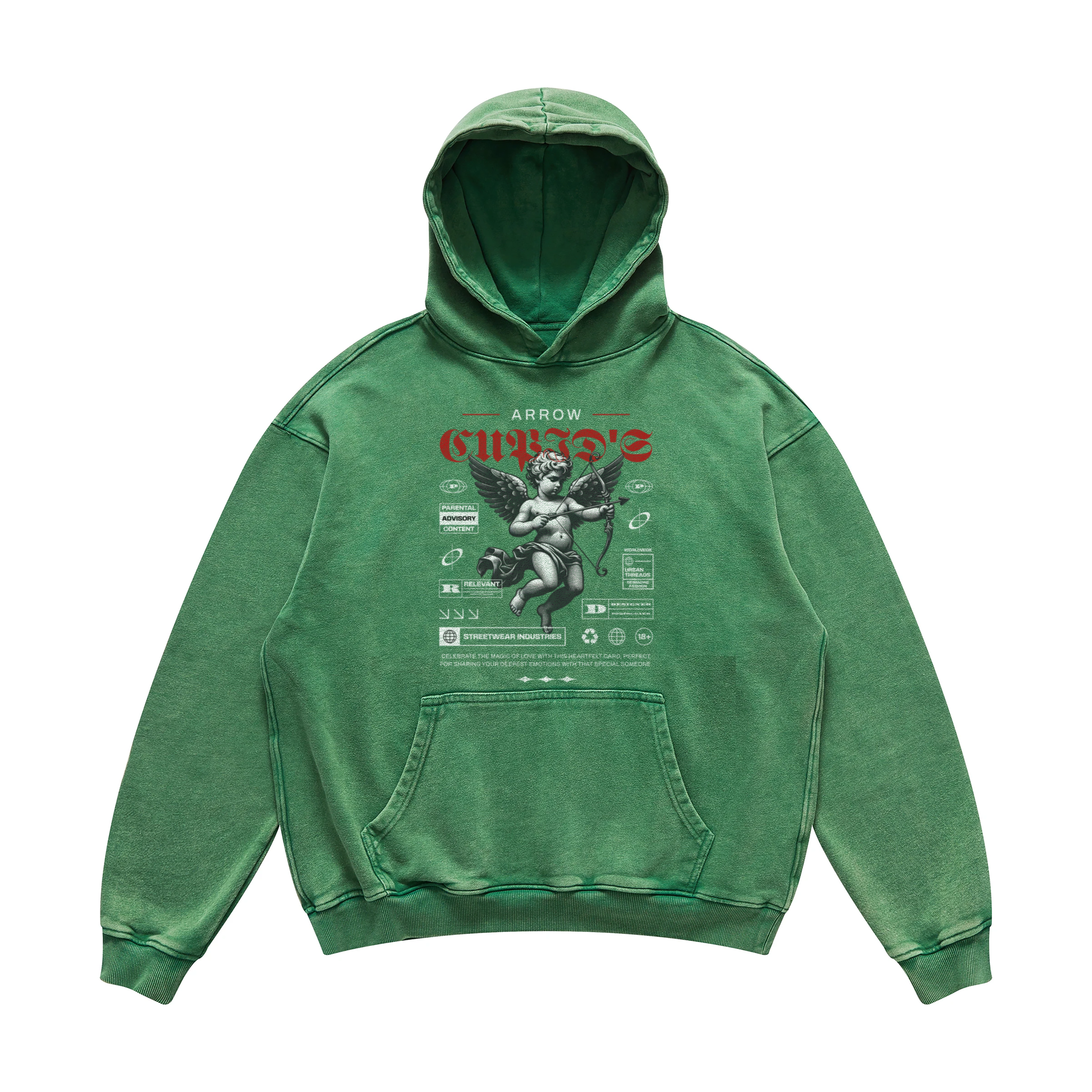 Arrow Hoodie | Oversized Faded Hoodie | ILYRIANEDGE