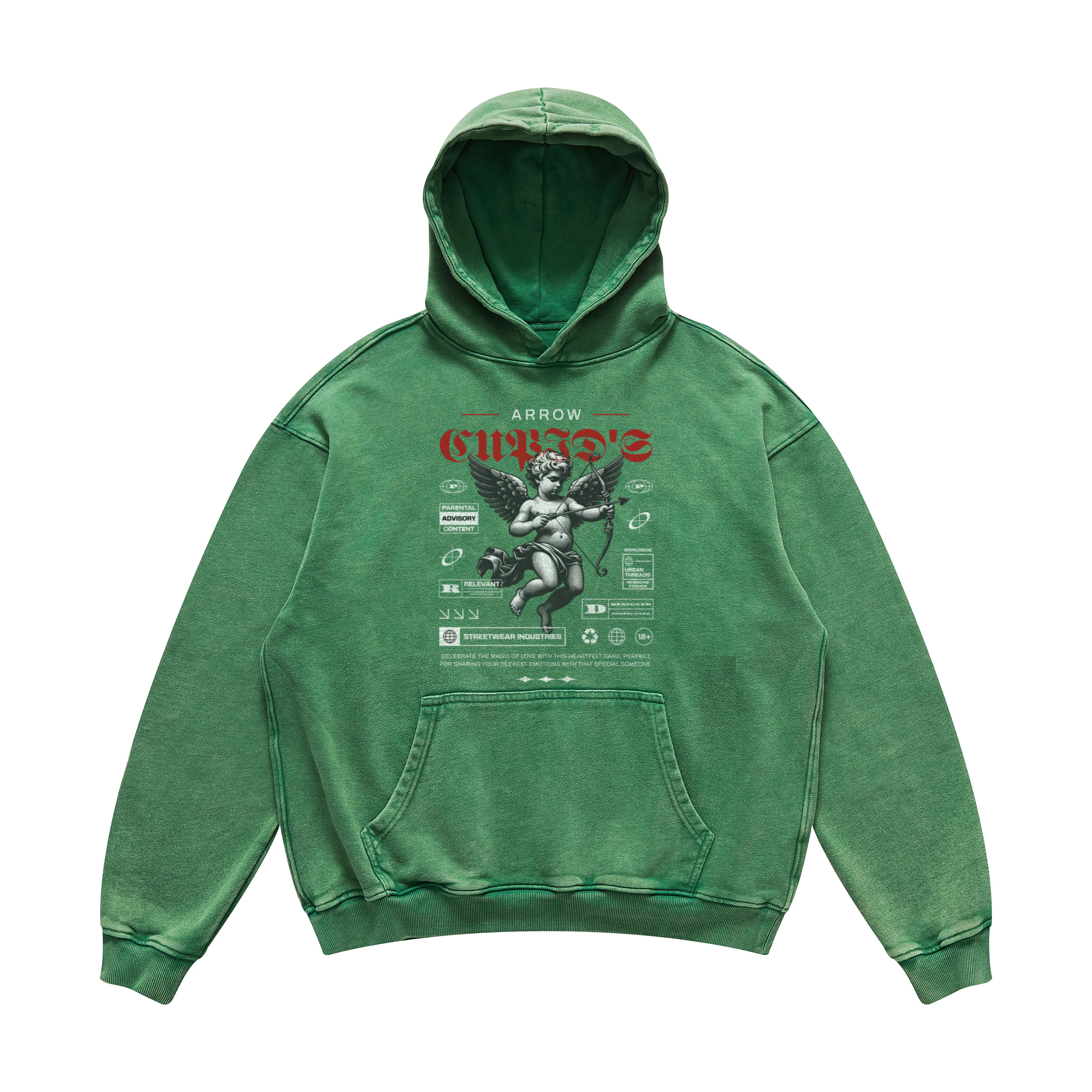 Arrow Hoodie | Oversized Faded Hoodie | ILYRIANEDGE