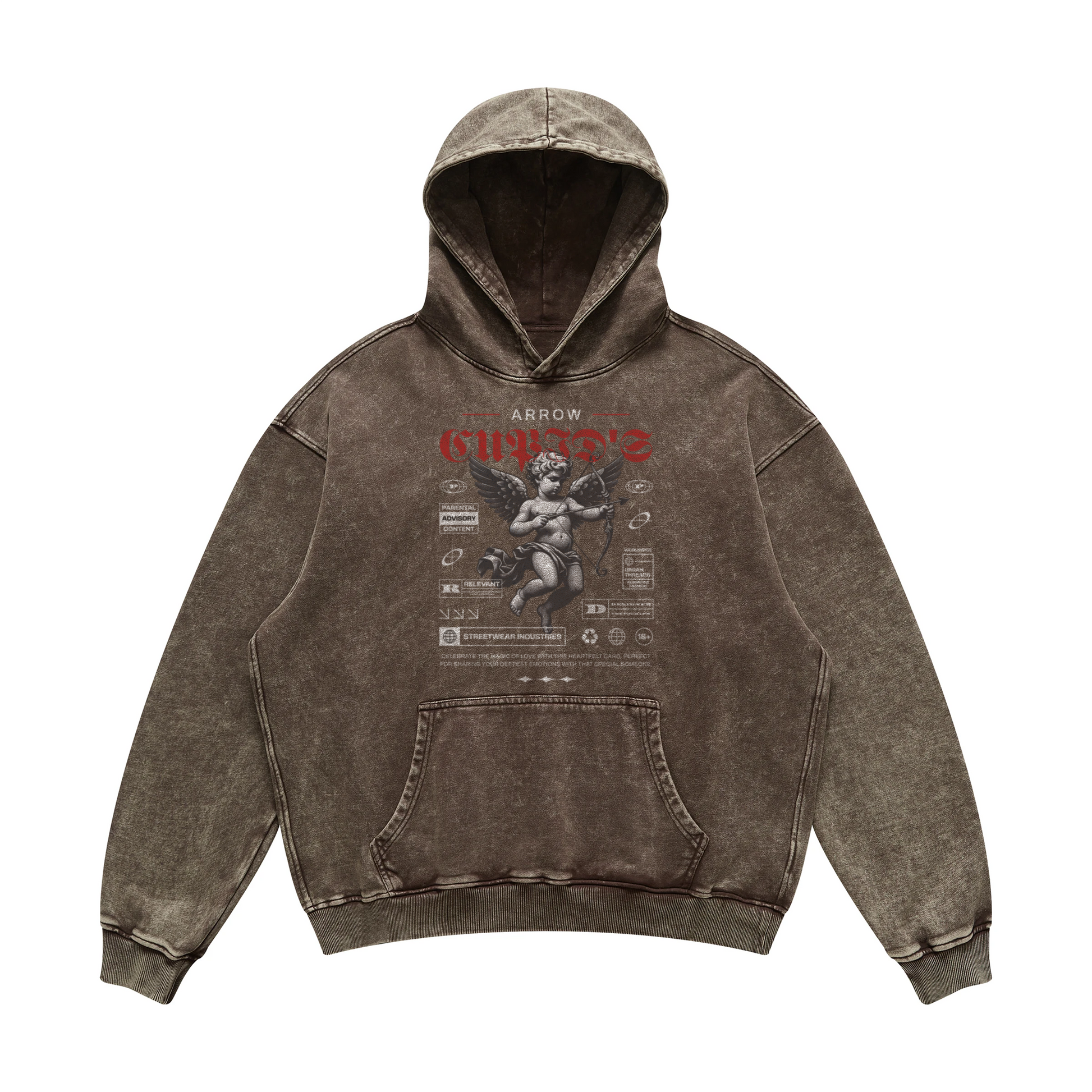 Arrow Hoodie | Oversized Faded Hoodie | ILYRIANEDGE