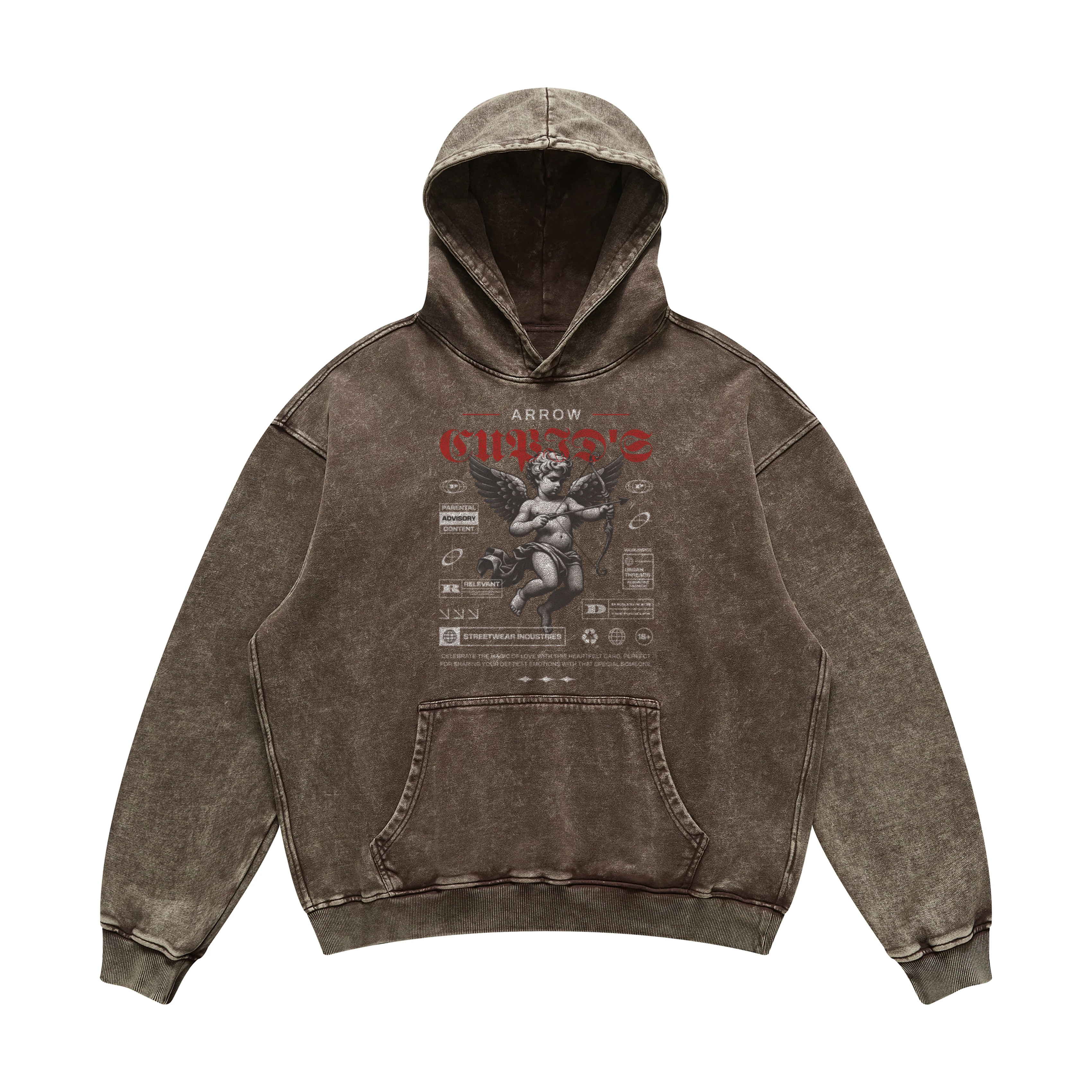 Arrow Hoodie | Oversized Faded Hoodie | ILYRIANEDGE