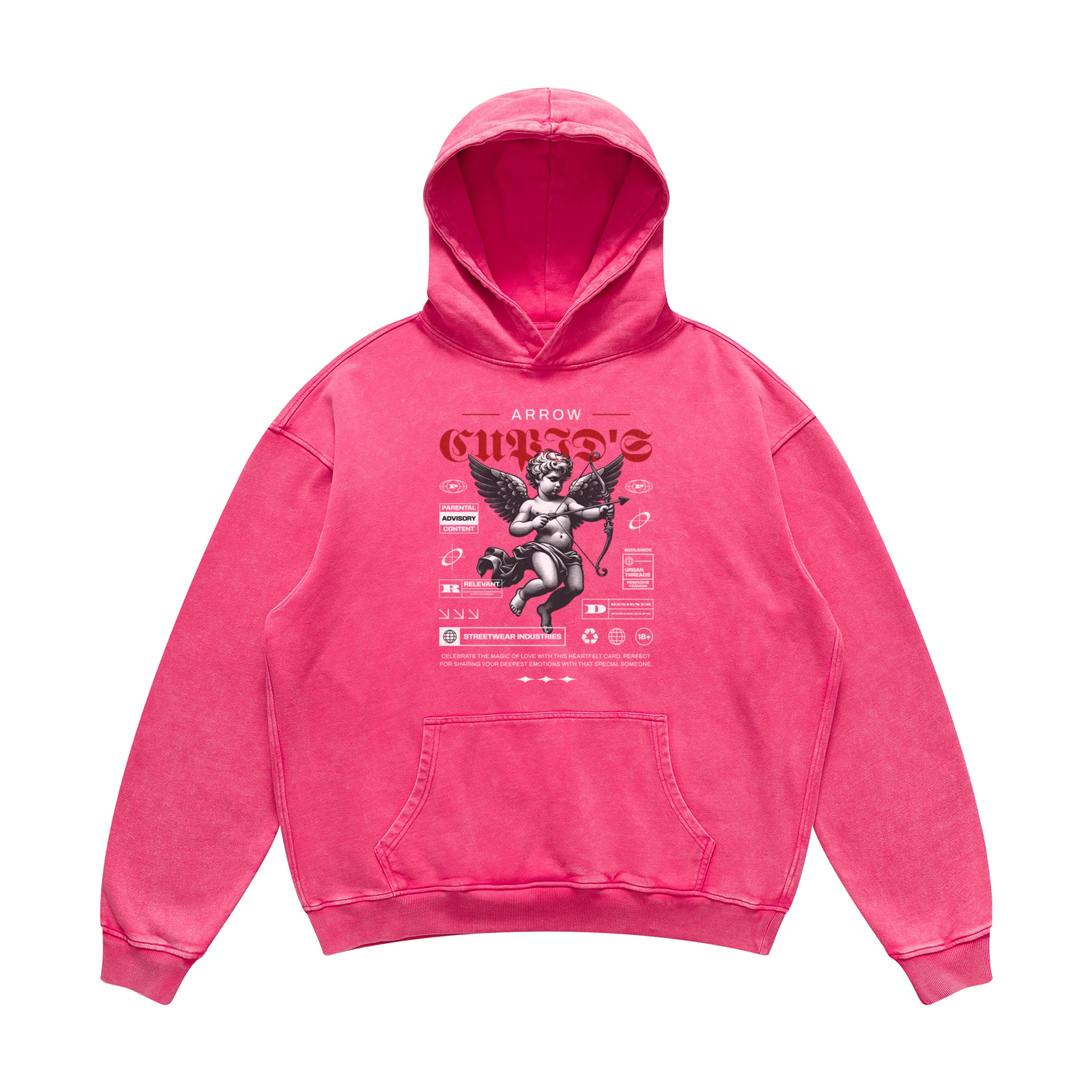 Arrow Hoodie | Oversized Faded Hoodie | ILYRIANEDGE