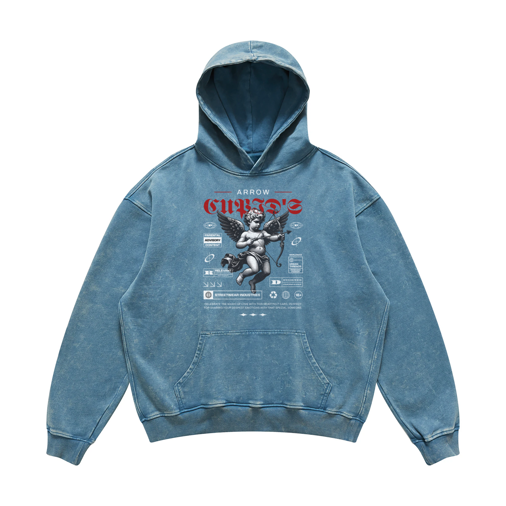 Arrow Hoodie | Oversized Faded Hoodie | ILYRIANEDGE