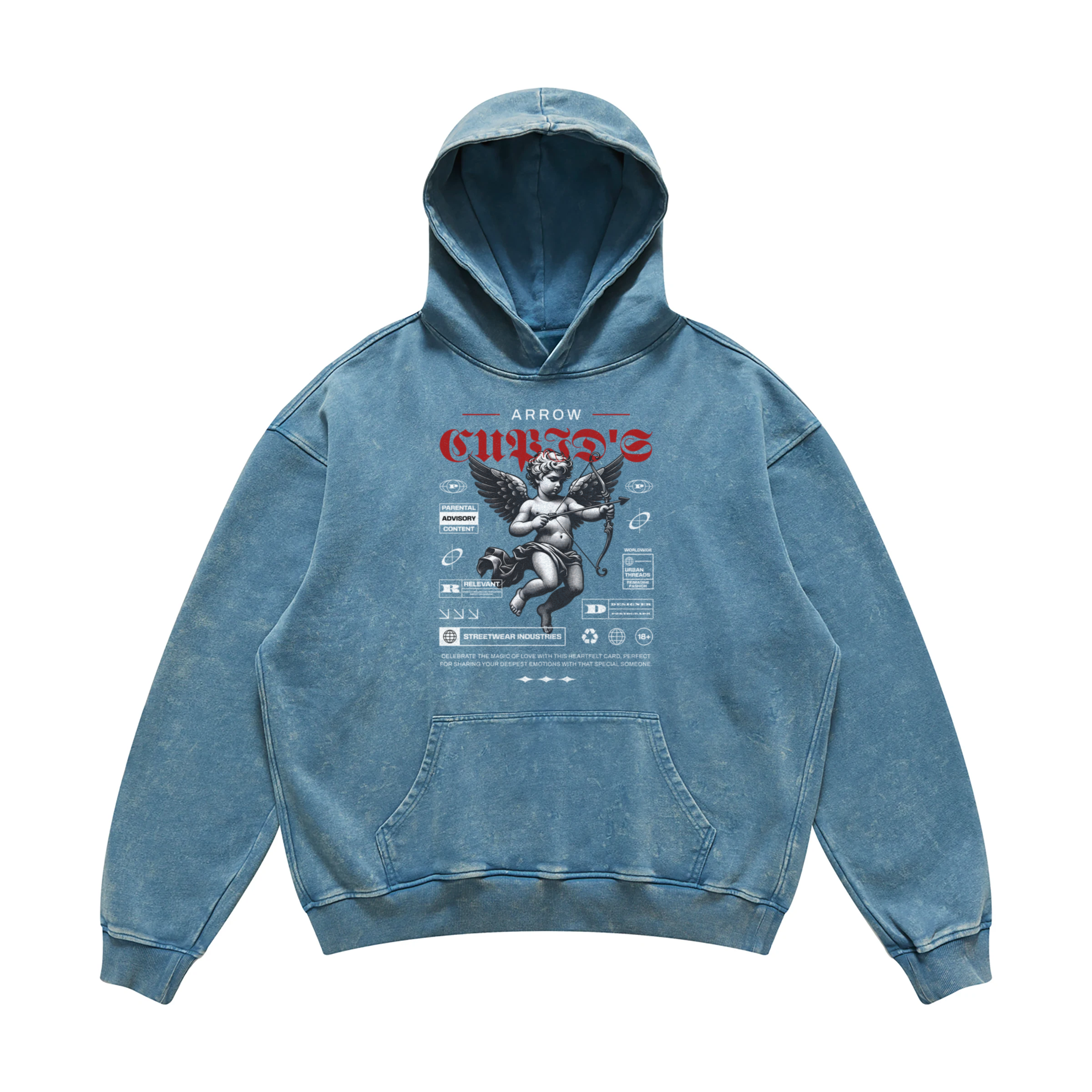 Arrow Hoodie | Oversized Faded Hoodie | ILYRIANEDGE