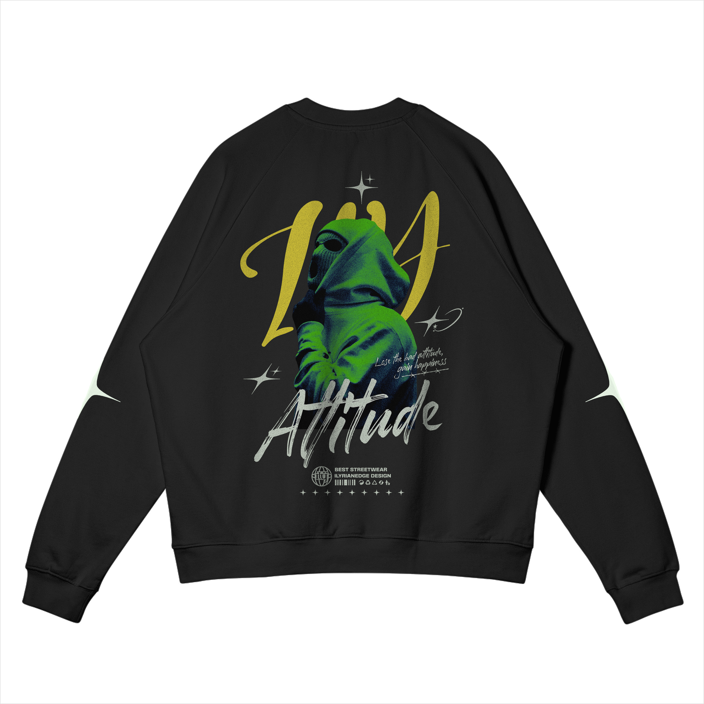 Ily Attitude | Brushed Fleece Sweatshirt | ILYRIANEDGE