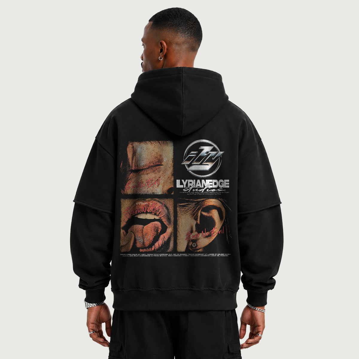 Unfiltered Instinct | Oversized Snow Washed Hoodie | ILYRIANEDGE