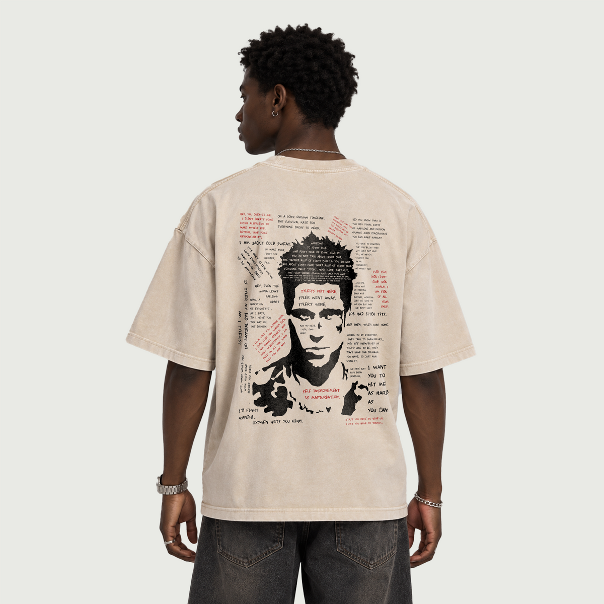 Fight Club  | Vintage Mineral Wash Boxy T-Shirt | ILYRIANEDGE