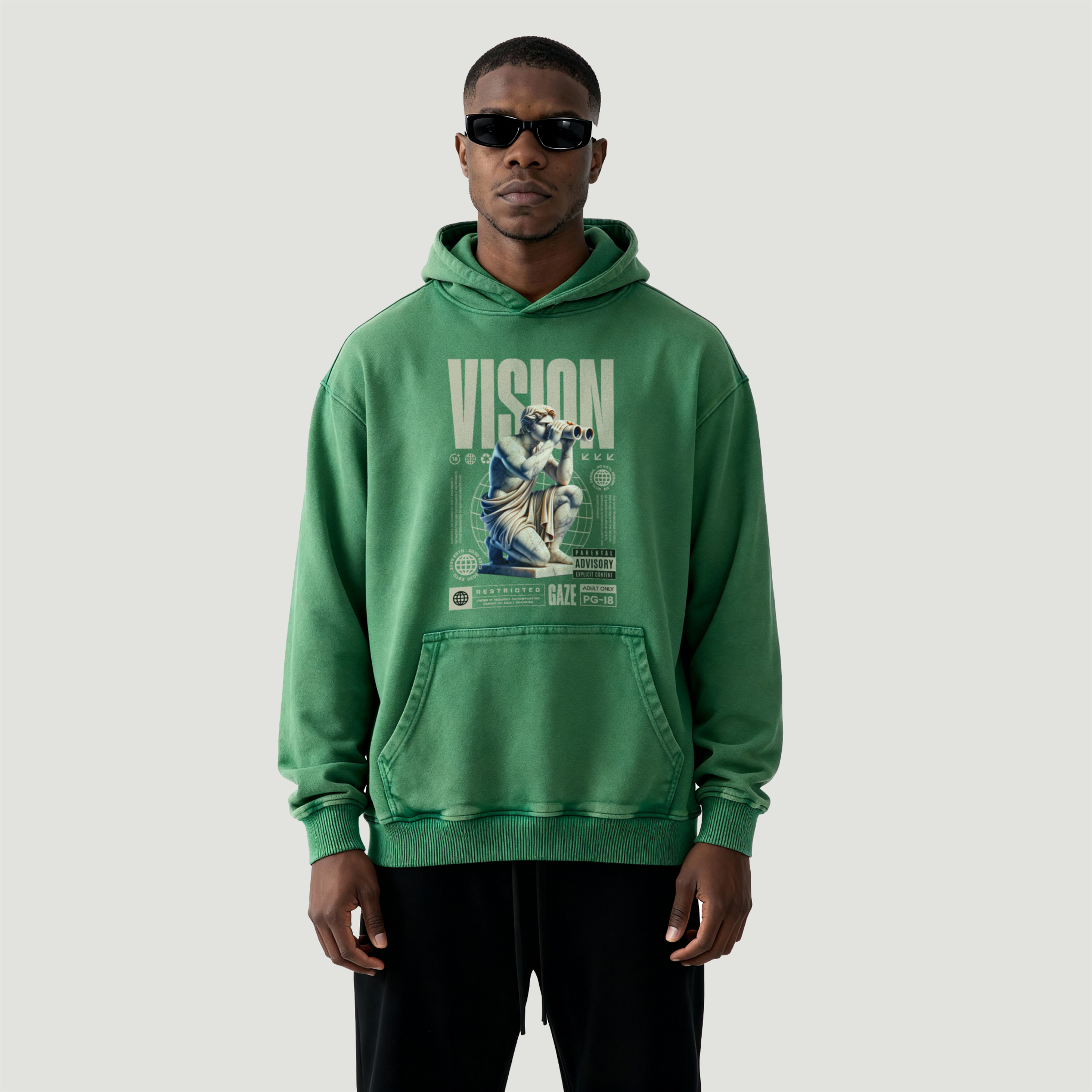 VISION | Oversized Faded Hoodie | ILYRIANEDGE