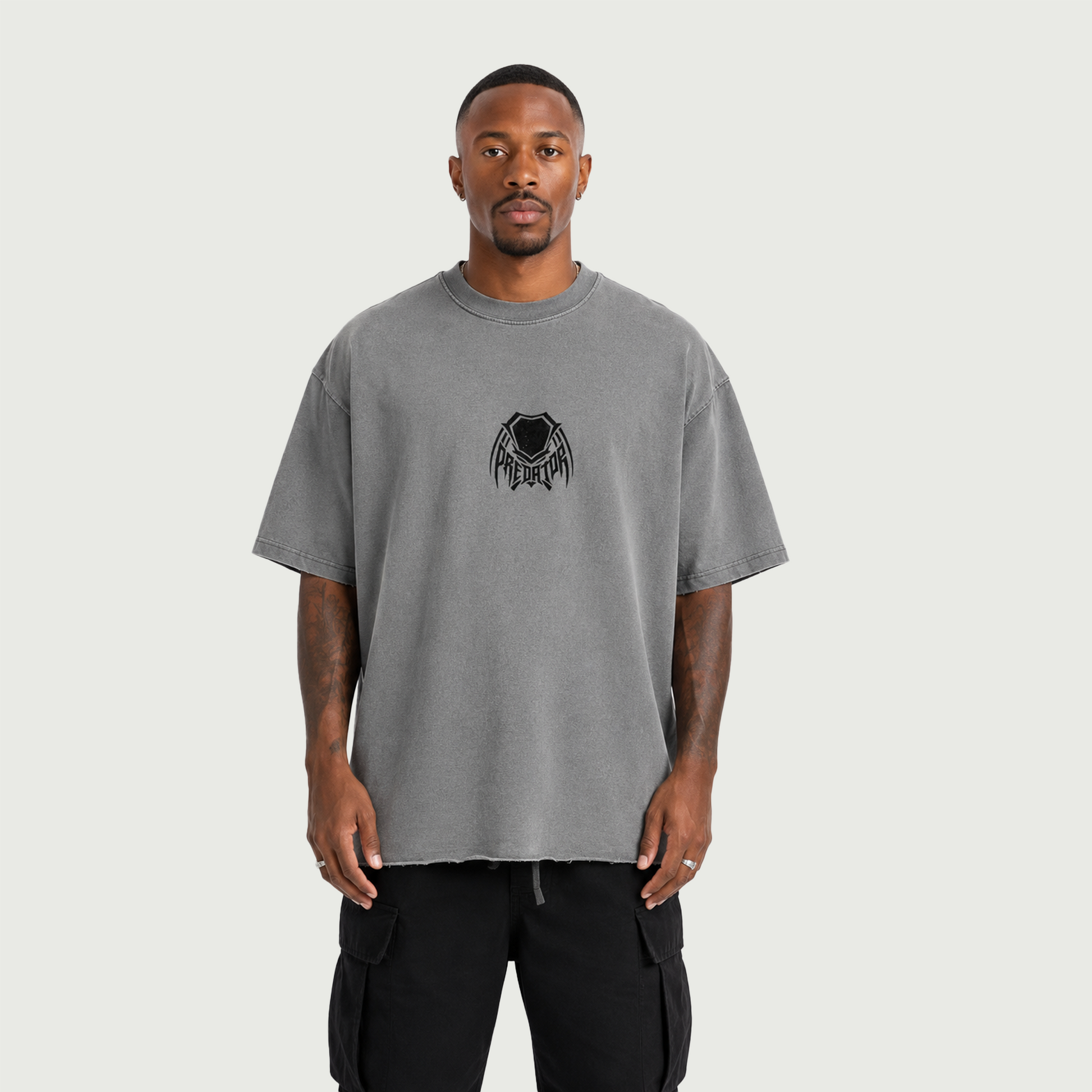 Predator | Faded Raw Hem T-Shirt | ILYRIANEDGE