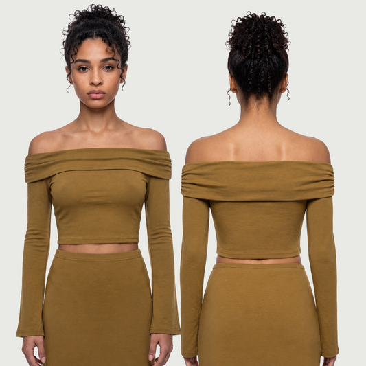 Ilyrianedge | Off-Shoulder Crop Top | ILYRIANEDGE