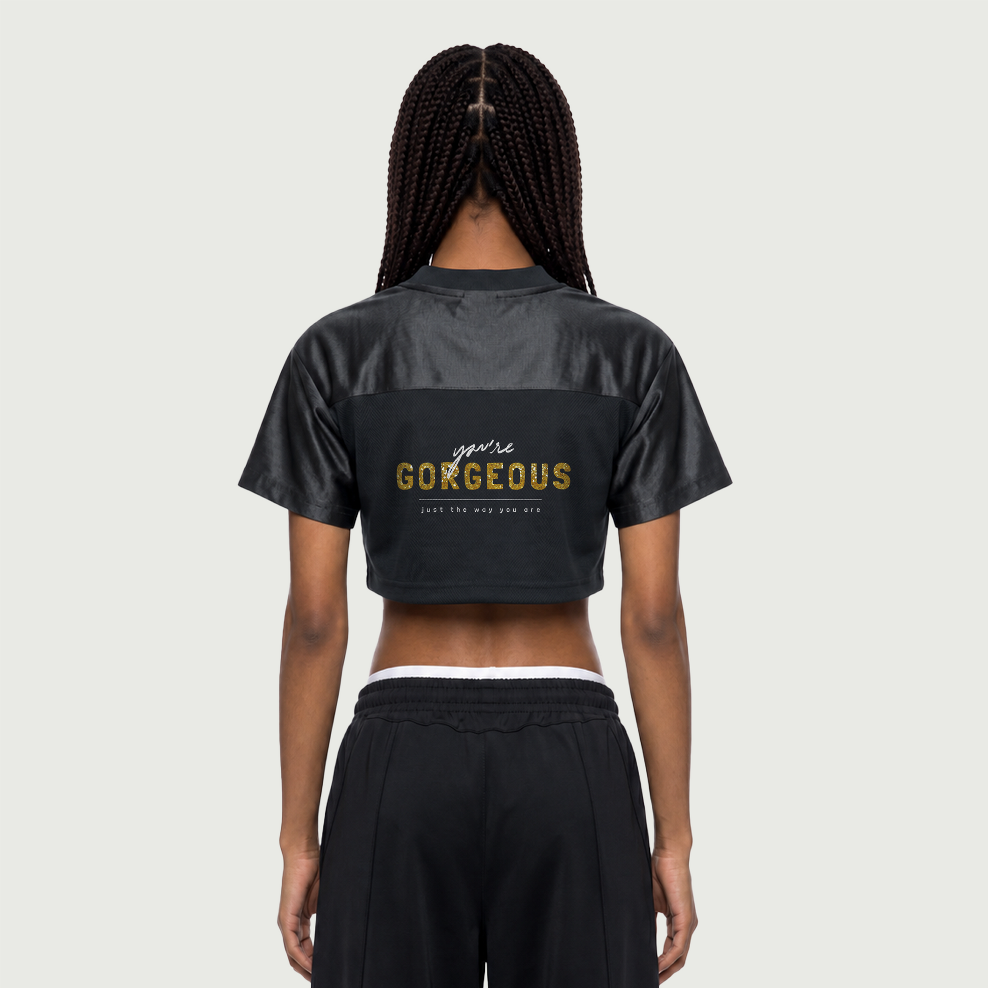 Gorgeous | Cropped V-Neck Jersey | ILYRIANEDGE