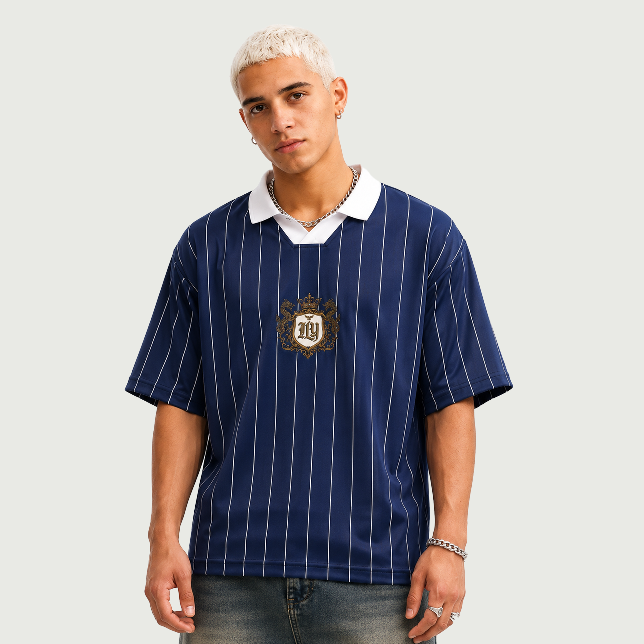 Dragon Dynasty | Striped Polo Shirt | ILYRIANEDGE